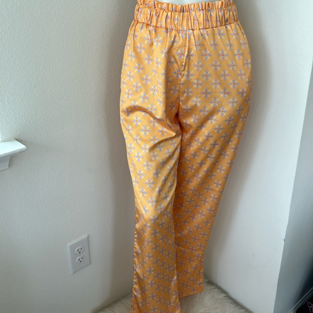 Silka Yellow Star Patterned Pants size Small